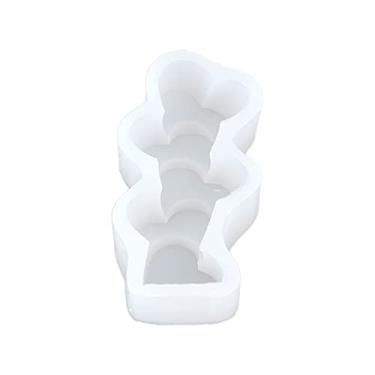 Imagem de Moldes de Vela de Silicone para o Dia Dos Namorados, Artesanato Bricolage, Ferramentas Artesanato Francês Argila Argila Seca, que Não (Coração em forma de coração)