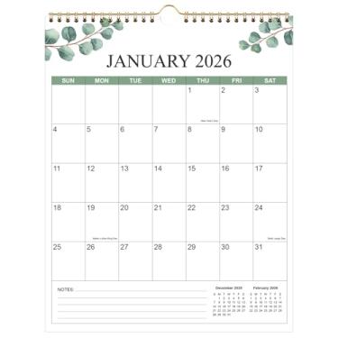 Imagem de Calendário 2025-2026 - Calendário de parede de 20 meses de novembro de 2025 a junho de 2027, calendário vertical, 30,5 x 36,8 cm, folha