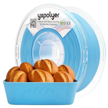 Imagem de YXPOLYER Filamento PLA PLA Plus de grau alimentício 1 kg azul pastel seguro para alimentos filamento de impressão 3D compatível com AMS