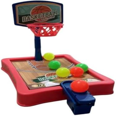 Imagem de Mini, portatil, basquete, jogo, interior, mesa, diversao, crianca, e animado.