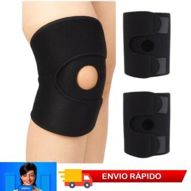 Imagem de Joelheira Articulada Reforçada de Compressão Esportiva Neoprene Respir