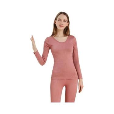 Imagem de Conjunto De Roupa Térmica Feminina Quente, Sexy E Modeladora, Calças L