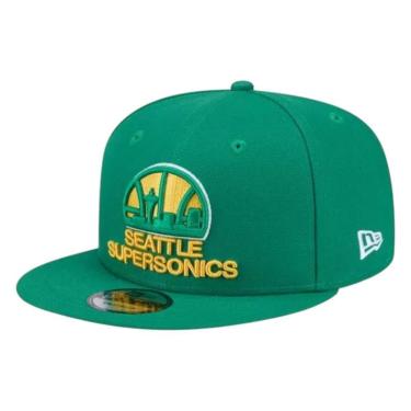 Imagem de Boné New Era 950 Seattle Supersonics Hardwood Verde-Masculino
