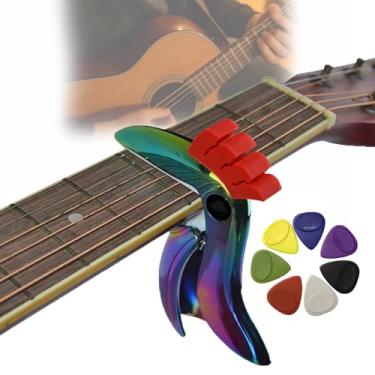 Imagem de BraçAdeira De AfinaçãO Compacta Para Guitarra Em Liga De Zinco, Afinador De Guitarra Com Clipe E Palheta, Ideal Para Guitarra, Baixo, ApresentaçõEs, Aulas E PráTica