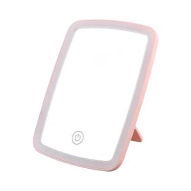 Imagem de Espelho De Maquiagem LED Com Carregamento USB, Sensor De Toque, Ilumin