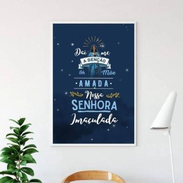Imagem de Quadro Nossa Senhora Imaculada - Benção 24X18Cm