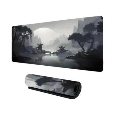 Imagem de Grande Mouse Pad Antiderrapante De Silicone Para Jogos Com Vista De Mo