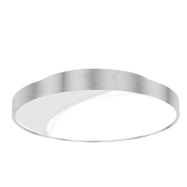 Imagem de Plafon Sobrepor 3 Lâmpadas Redondo Soquete E27 Escovada