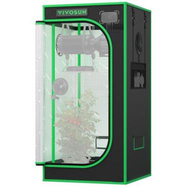 Imagem de Carpa de Cultivo VIVOSUN P224 PRO 60x60x120 cm con Barras para Colgar