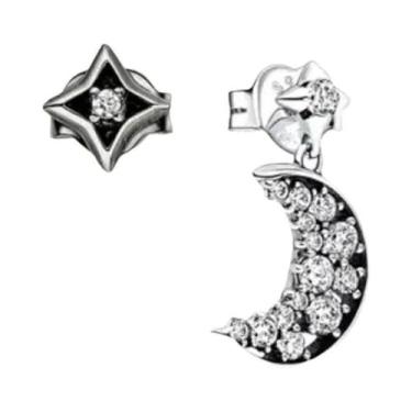 Imagem de Brincos De Coração Em Ouro Rosa Com Floco De Neve, Joias De Prata Este