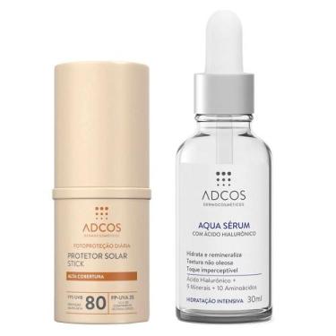 Imagem de Adcos Dermocosméticos Kit - Sérum Facial + Protetor Solar Stick com Co