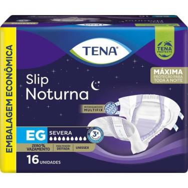 Imagem de Fralda calça geriátrica Tena Slip Noturna Incontinência Severa EG 16 U
