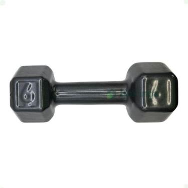 Imagem de Halter Sextavado Emborrachado - 6 Kg - 2M FITNESS