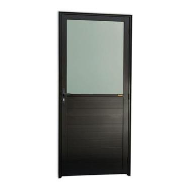 Imagem de Porta Meia Lambril Meia Vidrão Super 25 Vidro Boreal Abertura Esquerda