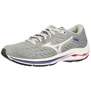 Imagem de Mizuno Tênis de corrida feminino Wave Rider 24, Lunar Rock/Nimbus Cloud, 42