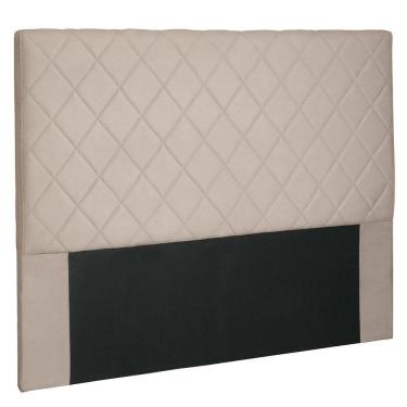Imagem de Cabeceira Casal 1,40m Esmeralda Suede Bege