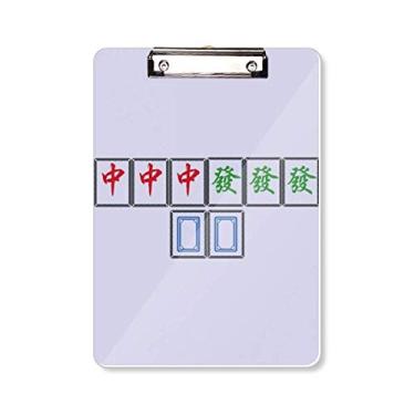 Imagem de Junior Three Chiefs Mahjong Tiles Prancheta pasta, bloco de escrita A4