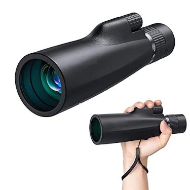 Imagem de Telescópio monocular, 10-30x50 HD Monóculos de ampliação de alta potência Prisma BAK4, com suporte para smartphone e tripé giratório, para concertos e acampamento
