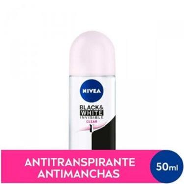 Imagem de Desodorante Antitranspirante Roll-On Nivea Invisible Black &amp; White Clear Feminino 50ml