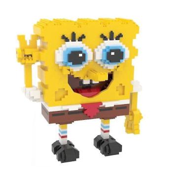 Imagem de Bob Esponja Blocos de Construção Puzzle Micro 3d Figuras Educationa