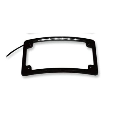 Imagem de Custom Dynamics LPF-RAD-B-LP Moldura para placa de licença preta (estilo raio