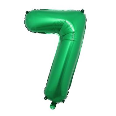 Imagem de 40 Inch Giant green number balloons Foil Balloon Jungle Safari Birthday Balloon Party Decoration Baloon 0 1 2 3 4 5 6 7 8 9 globos Digits Balls (40 inch Green 7)