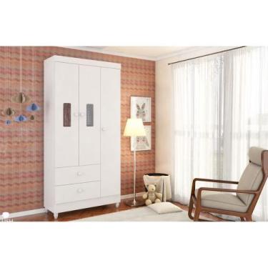 Imagem de Guarda Roupa Vitória 2 portas Flex 2 Cores - Peternella, Branco