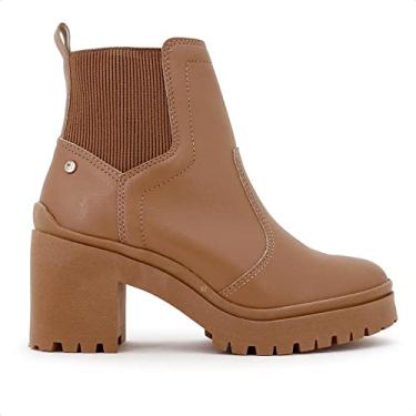 Imagem de Bota Ramarim Tratorada Elástico Canelado Cano Médio Feminino