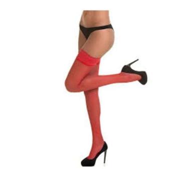 Imagem de Meia Selene 7/8 Transparente Fio 15 Feminina, Vermelho, Ùnico 38/44