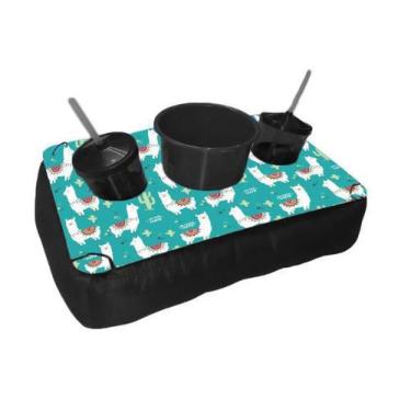 Imagem de Almofada Bandeja Pipoca Balde e 2 Copos Personalizado Lhamas - Deluzz