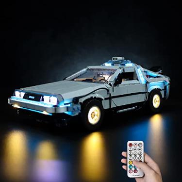 Imagem de Kyglaring LED Lighting Kit Designed for Lego Creator Expert Back to The Future Time Machine 10300 Model Building Kit - Without Lego Set (Standard RC Version)