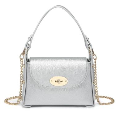 Imagem de VONMAY Bolsa feminina pequena transversal cravejada para noite bolsa clutch mini bolsa de mão para festa de casamento, formatura, coquetel, Prata, 7.5"x4.7"x2.2"