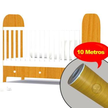 Imagem de Plastico Adesivo Papel De Parede Madeira Pinus Com 10 Metros - Brw