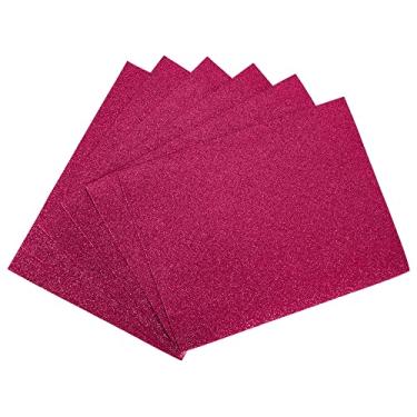 Imagem de uxcell Folhas de espuma EVA magenta brilhante 28 x 20 cm de espessura para projetos de artesanato faça você mesmo, 6 peças