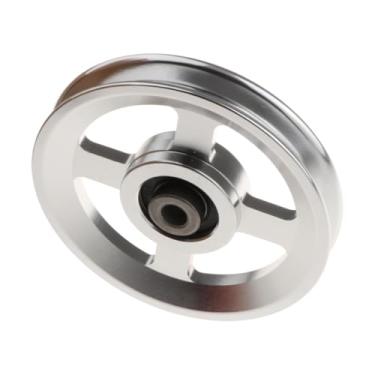 Imagem de menolana Rolamento de fitness polia roda liga alumínio cabo máquina equipamento treinamento força silencioso portátil leve substituição, 11.5 Cm