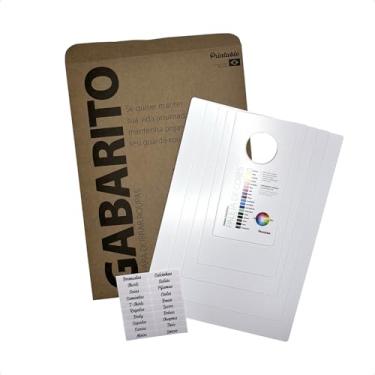 Imagem de Printable - Kit de Gabaritos/Moldes para Dobrar Roupas com Paleta de Cores no PP (5 Moldes)