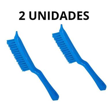 Imagem de 2 ESCOVA BRALIMPIA LIMPA GUIAS MAXI TECH AZUL  lIMPA GUIAS 