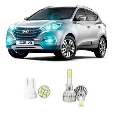 Imagem de Lampada Led Farol Alto Hyundai Ix35 2016 A 2022 20000lm - V10, Branco
