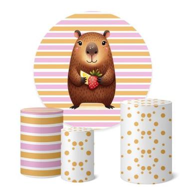 Imagem de Trio Capas Cilindro  Painel Redondo 1,50m Capivara - Fadrix, K1CAA0012