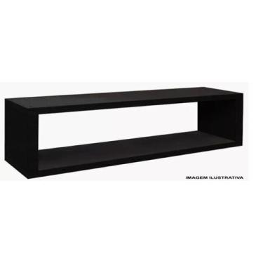 Imagem de Nicho 50x20x15 preto para sala cozinha escola quarto decoração - Chapu