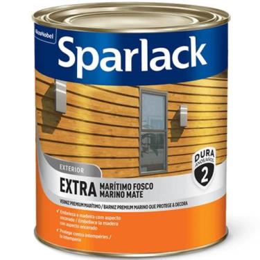 Imagem de Verniz Sparlack Marítimo Fosco Para Madeira Natural 900ml - SPARLACK