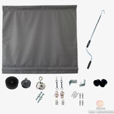 Imagem de Kit Toldo Enrolável Com Ou Sem Visor 4,00 x 2,50 Alt - Alterosa Lonas,