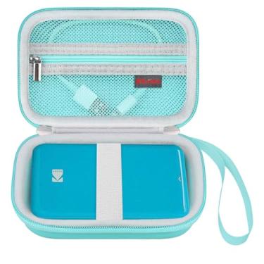 Imagem de Elonbo Estojo De Transporte Para Impressora Fotográfica Instantânea Kodak Step Smartphone, Mini Portátil Colorida Sem Fio, Protetor Viagem, Bolso Malha Papel, Verde