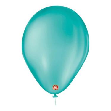 Imagem de Balão São Roque 7 Polegadas Com 50 Unidades Látex, Azul Oceano