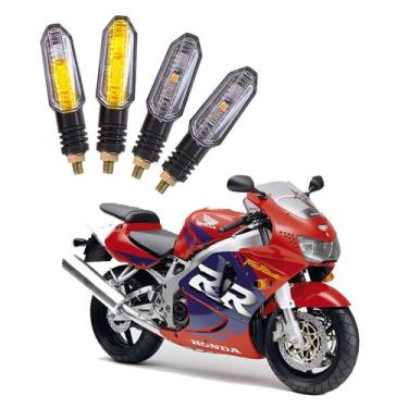 Imagem de Kit 4 Setas Sequenciais Pisca de Led Universal Modelo P50S Moto CBR 90