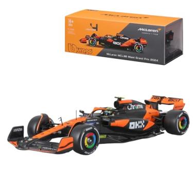 Imagem de Bburago 1:24 2024 Race McLaren MCL38 with Helmet, Norris #4