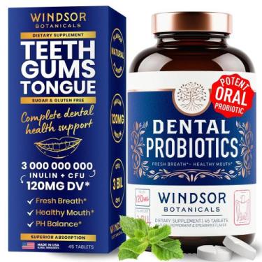 Imagem de Comprimidos probióticos dentários mastigáveis Windsor Botanicals