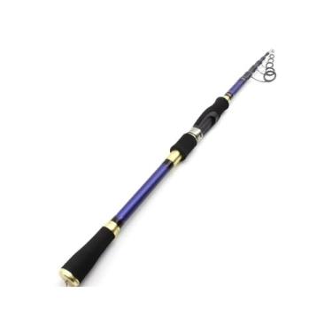 Imagem de Vara de pesca vara de pesca vara de isca de 2,7 m isca de carbono vara de truta telescópica viagem pesca M potência isca de vara rápida peso 7-28 g equipamento de pesca (2,1 m)