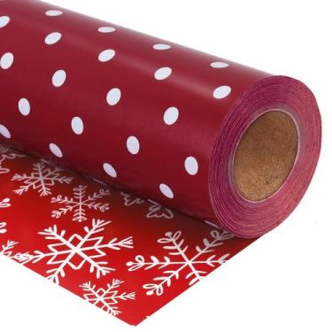 Imagem de Rollo de papel para envolver Navidad LaRibbons reversible 8.5 m