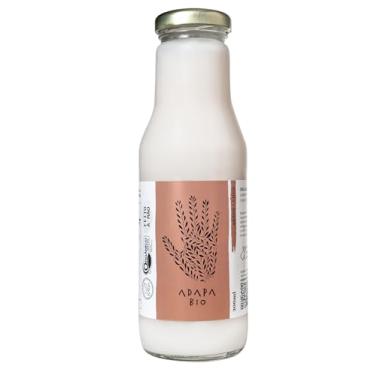 Imagem de Adapa Bio Leite Vegetal Orgânico de Arroz com Coco, 300ml, Sem Conservantes, Garrafa de Vidro, Produzido no Brasil, Certificação Orgânica